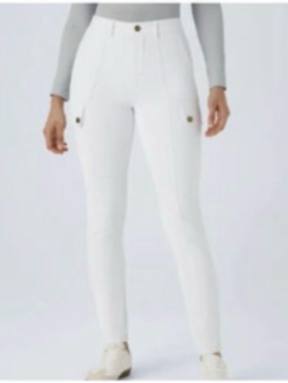 HALARA Womens White Cargo Utility Pants. New condition